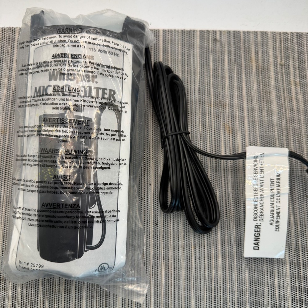 Tetra Whisper Micro Filter Bio-Flow Mini Internal Aquarium Filter 3 Gallon 25799